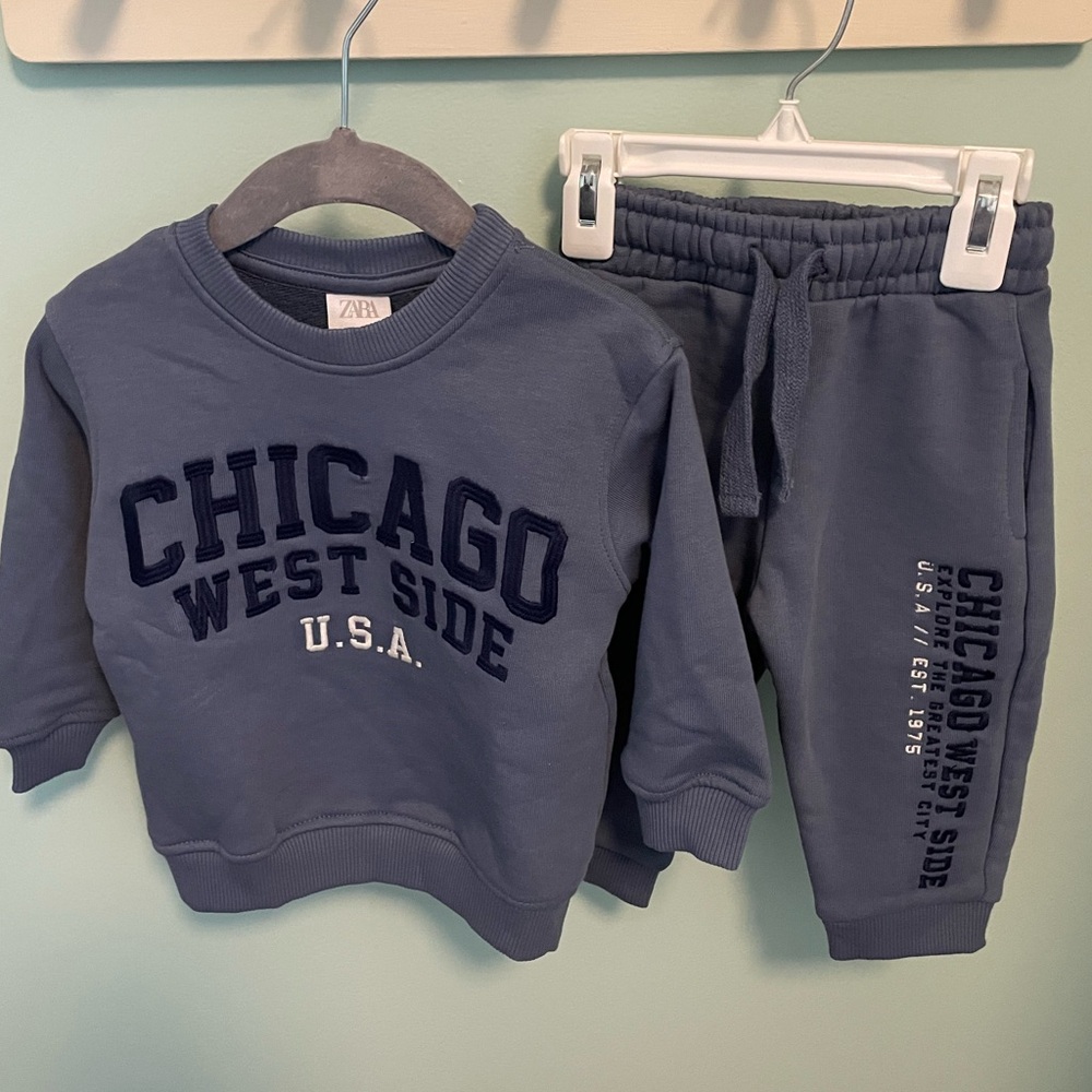 ZARA CHICAGO EMBROIDERED VARSITY MATCHING SET